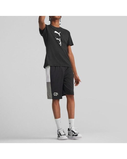 PUMA Black Training Basketball Shorts for men