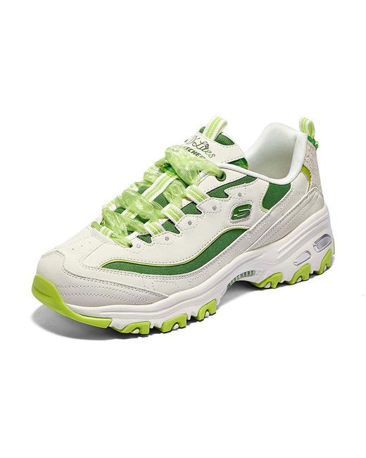 Skechers Green (Wmns) D'Lites 1.0 Chunky Sneakers