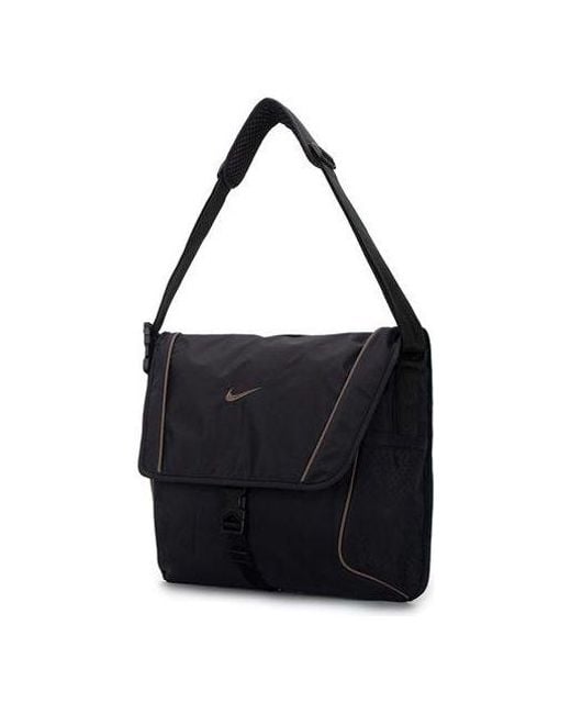 Nike Black Nsw Essentalsi Messenger Athleisure Casual Sports Shoulder Bag Messenger Bag