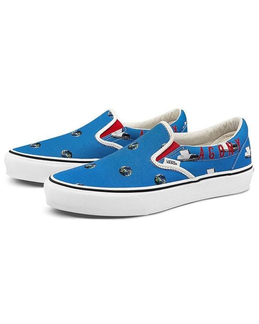 Vans Blue Cali Thornhill Dewitt X Vault Classic Slip-On Lx Crisis Actor' for men