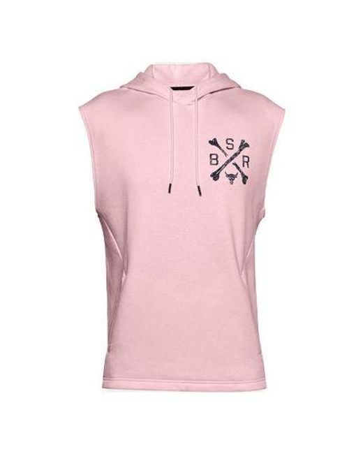 Under Armour Pink Sleeveless Fleece Versatile Jumper for men