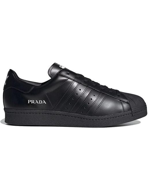 Adidas Black Superstar X Prada Shoes for men