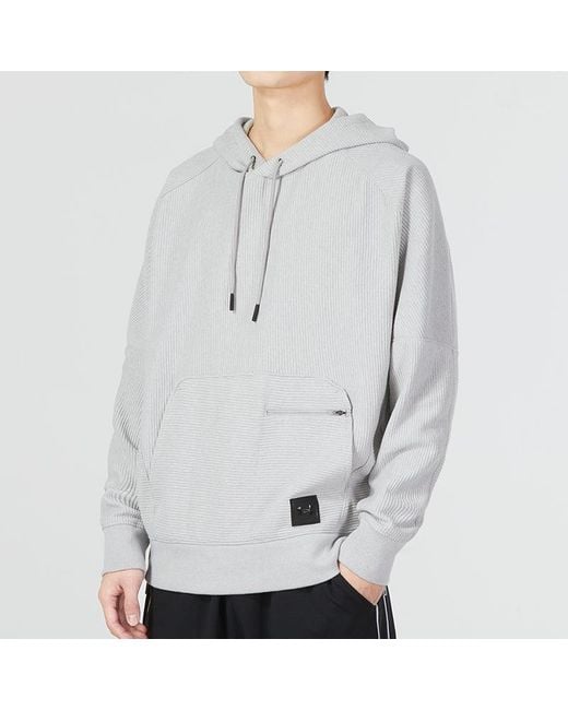 Under Armour Gray Ottoman Fleece Hoodie 'Light' for men