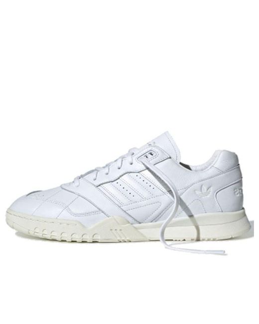 Adidas White A.R. Trainer Recon Leather 'Triple' for men