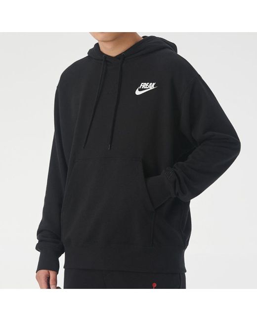 Nike Black Giannis Solid Color Pullover Hoodie for men