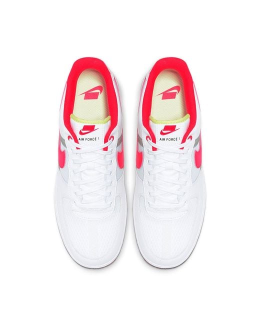 Nike White Air Force 1 Low 'Transparent Crimson' for men