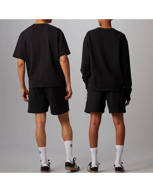 Adidas Black X Pharrell Humanrace Small Logo Shorts for men
