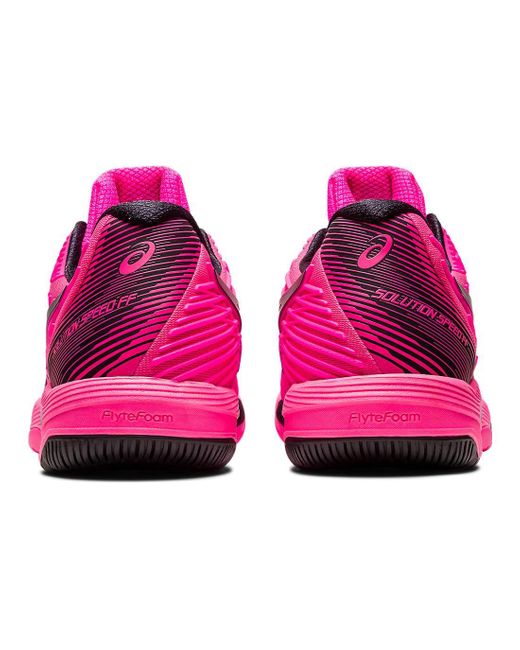 Asics Pink Solution Speed Flytefoam 2 Tennis Shoes for men