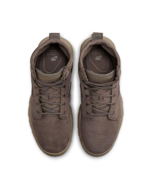 Nike Brown Sfb 6' Leather Boot 'Dark Mushroom' for men