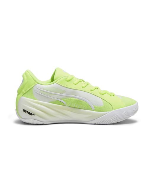 PUMA White All-Pro Nitro 'Lime Squeeze' for men