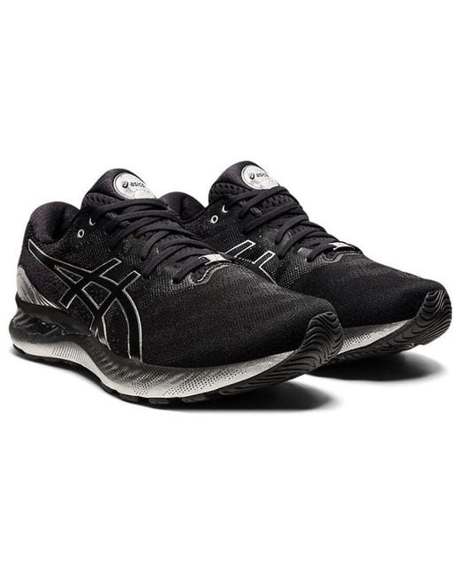 Asics Black Gel-Nimbus 23 Platinum Pure' for men