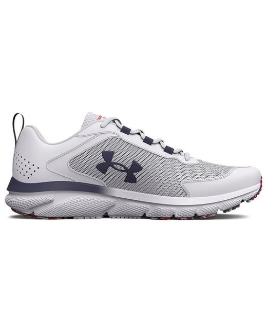 Under Armour White Charged Assert 9 Running Shoes for men