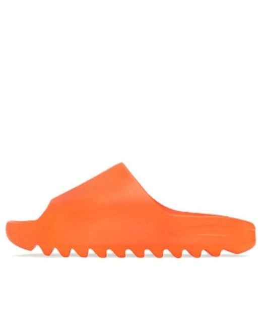 Adidas Orange Yeezy Slide 'Enflame' for men