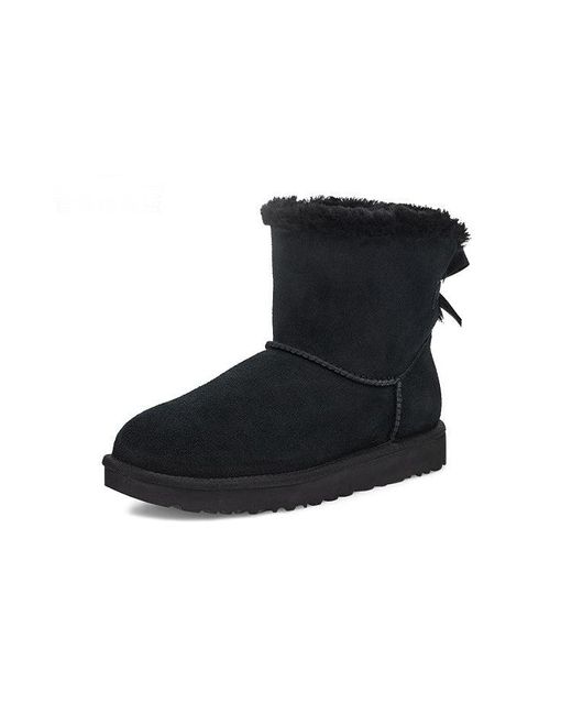 Ugg Black (Wmns) Mini Bailey Brooch Fleece Lined