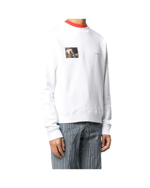 Off-White c/o Virgil Abloh White Fw20 Caravaggio Angel Sweatershirt for men