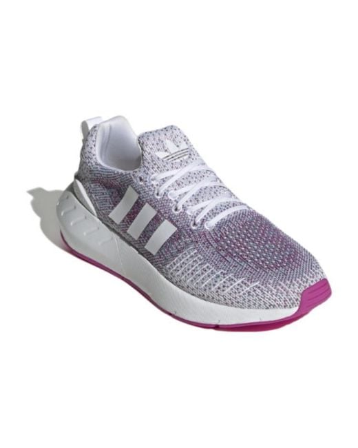 Adidas White (Wmns) Originals Swift Run 22 Shoes Fuchsia'