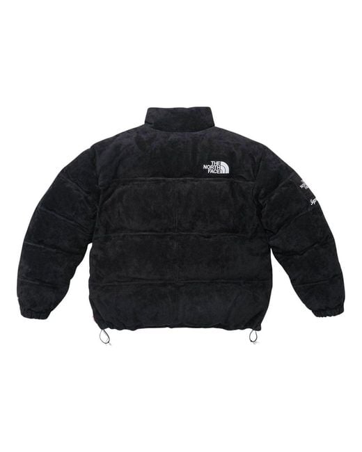 Supreme Blue X The North Face Suede Nuptse Jacket for men