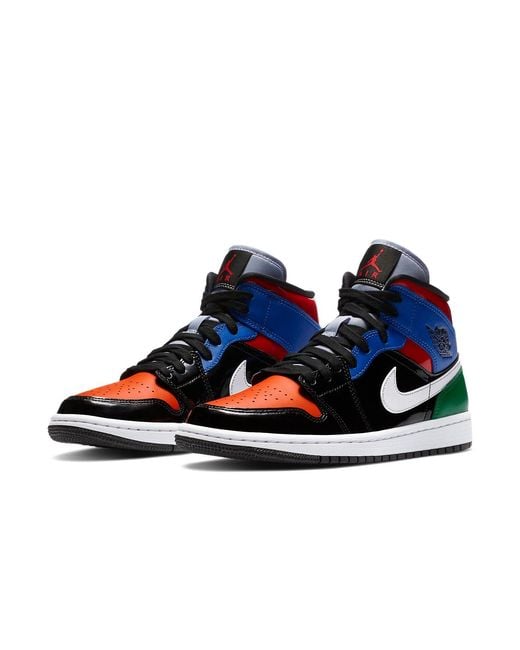 Nike Blue (Wmns) 1 Mid Se 'Multi Patent'