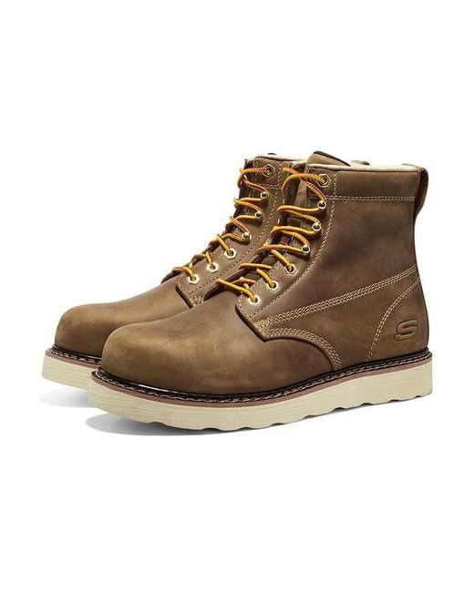 Skechers Brown Pettus Lebaum Utility Boot for men