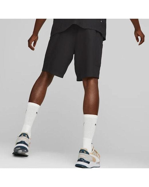 PUMA Black Downtown Shorts for men