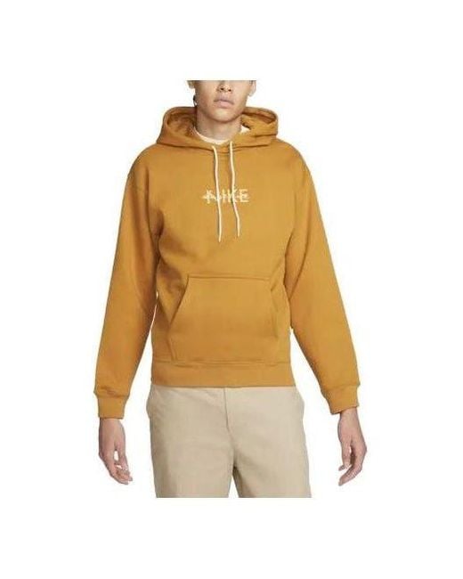 Nike Yellow Sb X Doyenne Fleece Pullover Hoodie 'Desert Ochre' for men