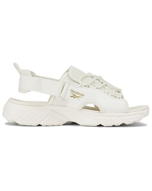 Reebok White Hyperium Slides for men