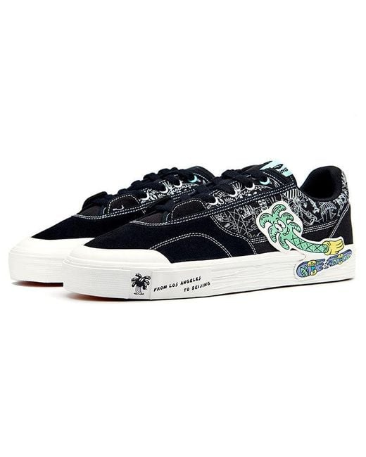 Li-ning Blue Skate Shoes X Steven Harington 'Palm Tree' for men