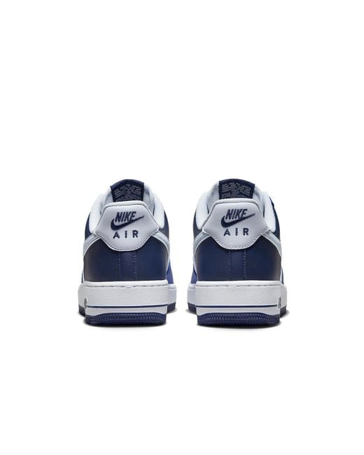 Nike Blue Air Force 1 '07 Lv8 White/football Grey-game Royal Fq8825-100 for men