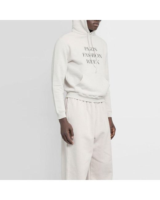 Balenciaga Gray Paris Fashion Week Hoodie 'Almond' for men