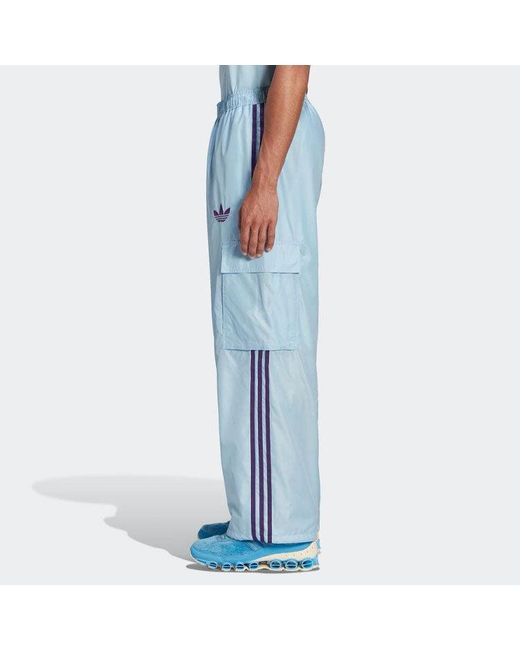 Adidas Blue Originals X Kerwin Frost Baggy Track Pants 'Clear Sky' for men