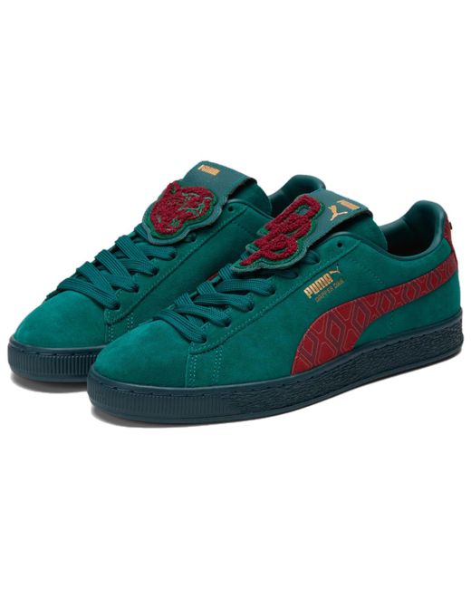 PUMA Blue Dapper Dan X Suede 'Jacquard Print for men