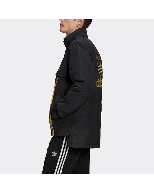 Adidas Blue Originals Utility Dwn Jkt Windproof Stand Collar Sports Down Jacket for men
