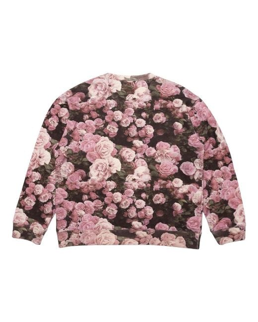 Drew House Pink Scribble Crewneck Sweatshirt 'Roses' for men