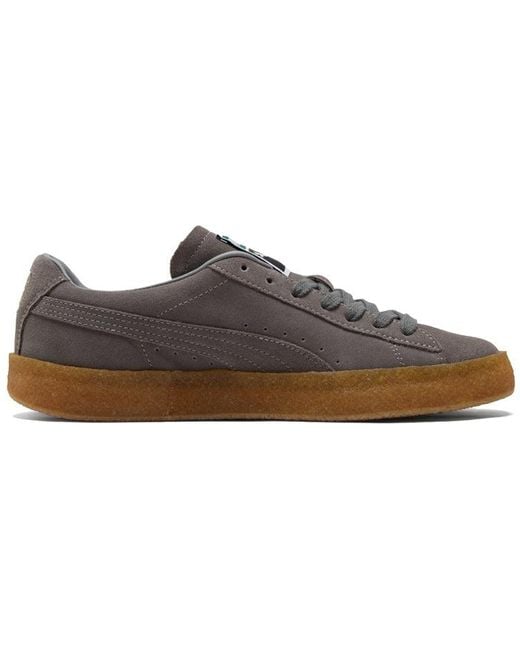 PUMA Brown Suede Crepe Leisure Board Shoes for men