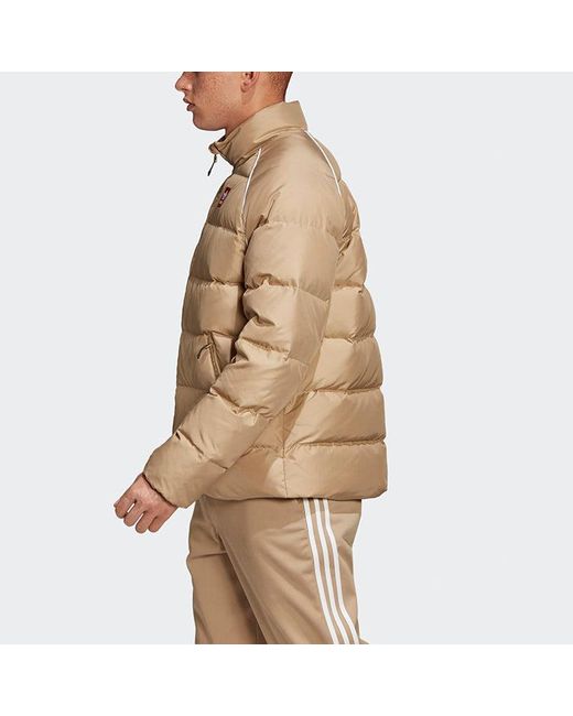 Adidas Natural Originals Adicol Jacket 1 Stay Warm Solid Color Raglan Sleeve Stand Collar Down Jacket for men