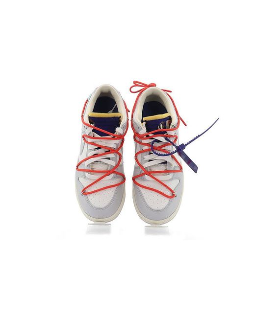 Nike Blue X Off- Dunk Low 'Lot 23 Of 50' for men