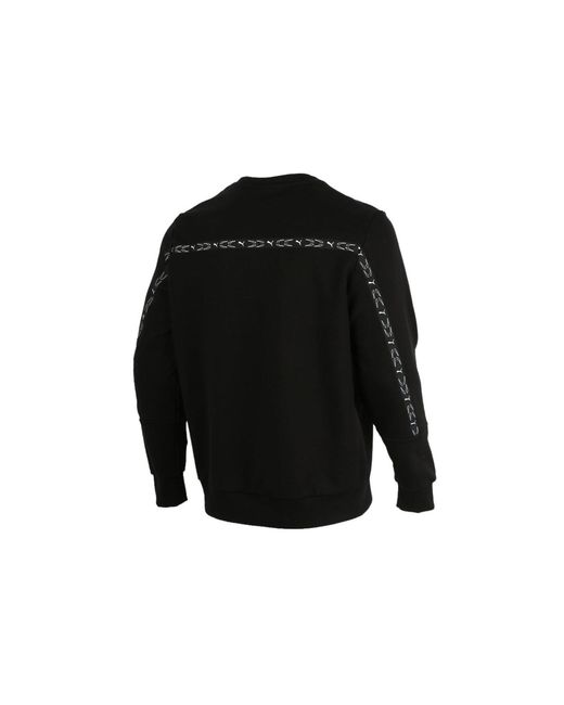 PUMA Black Elevate Crew Neck Long Sleeve Sweater for men
