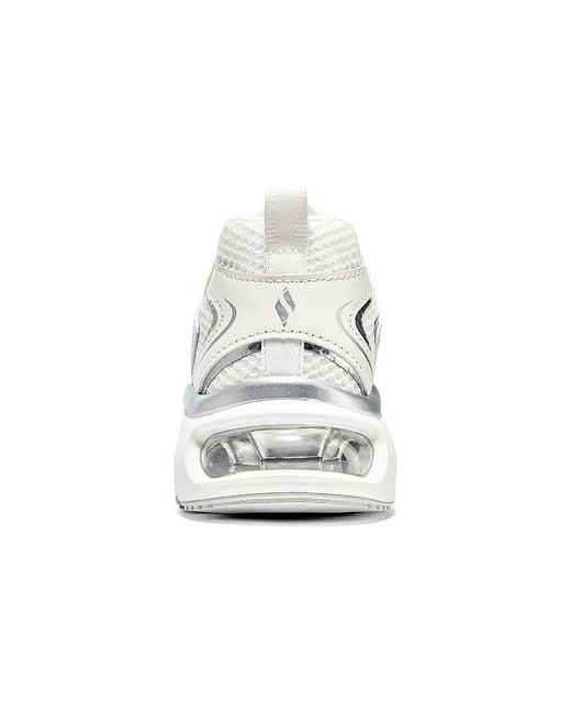 Skechers White (Wmns) Tres-Air Uno Vision-Airy