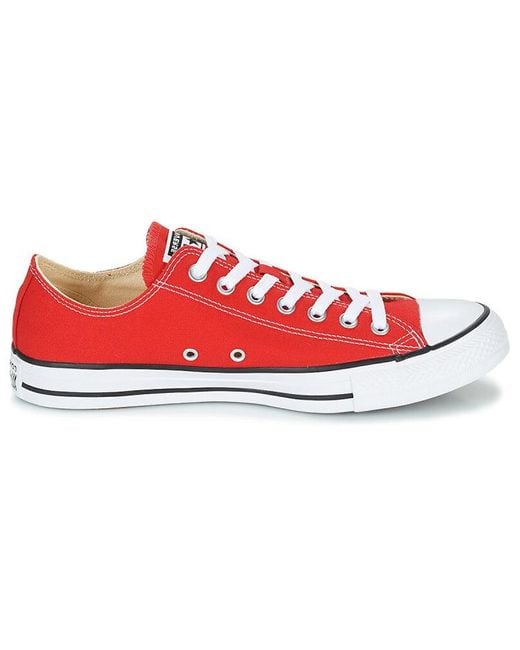 Converse Red Chuck Taylor All Star Low for men