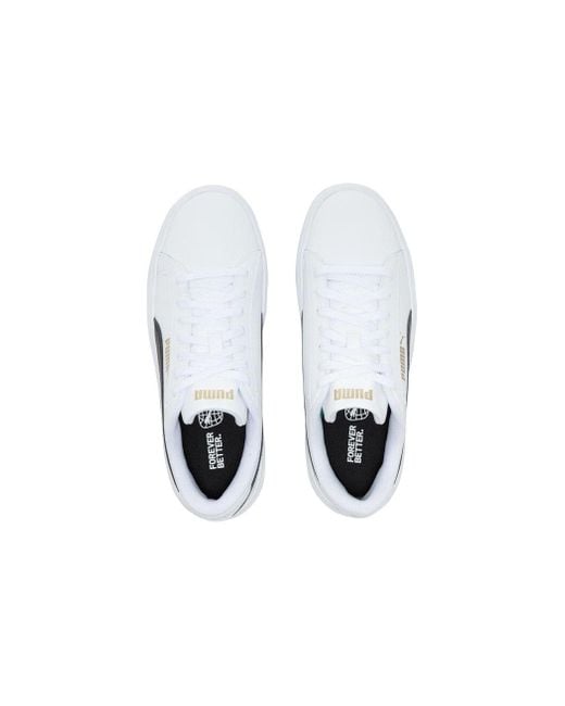 PUMA White (Wmns) Smash Platform V3