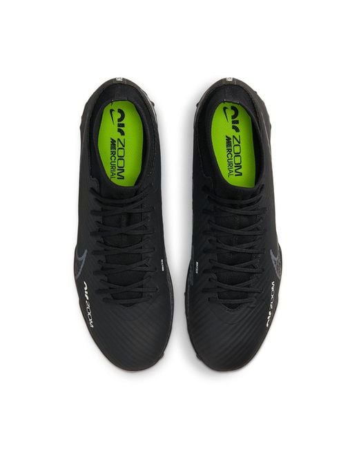 Nike Black Mercurial Superfly 9 Academy Turf High-top Football Shoes for men