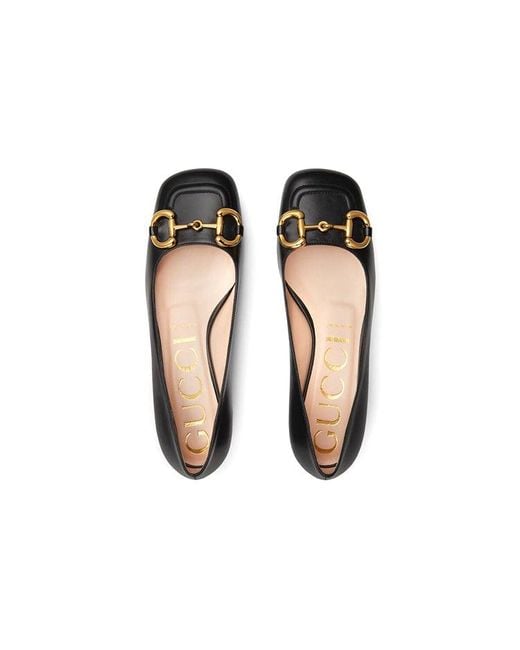 Gucci Black (Wmns) Ballet Flat With Horsebit Leather'