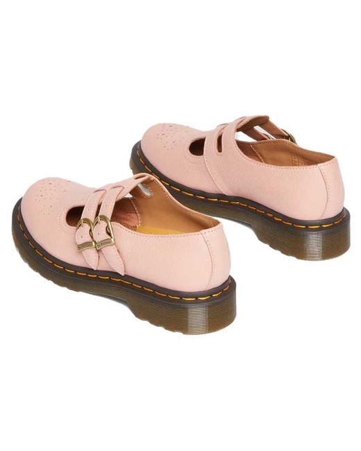 Dr. Martens Pink (Wmns) 8065 Virginia Leather Mary Jane 'Peach'