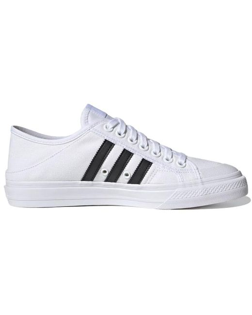 adidas Originals Collapsible Nizza Lo in White for Men | Lyst