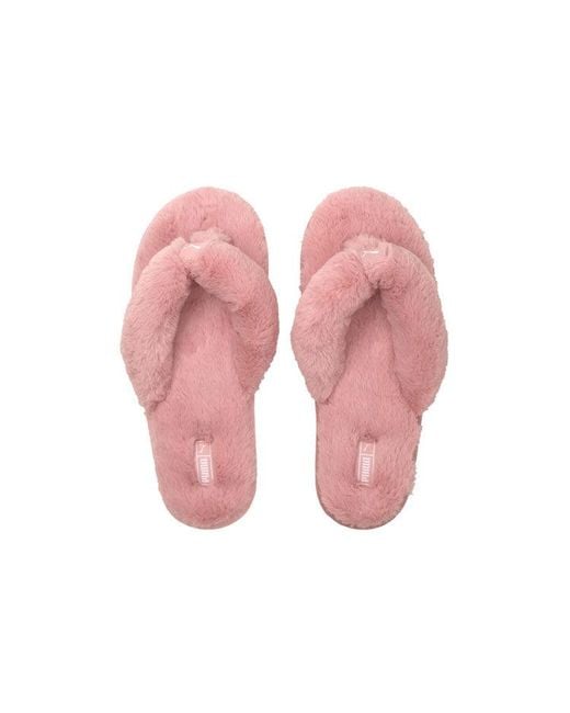 PUMA Pink (Wmns) Fluff Flip Slide 'Lotus'