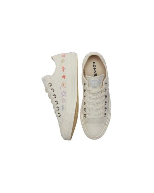 Converse White (Wmns) Chuck Taylor All Star Low 'Embroidered Floral