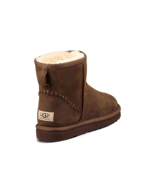 Ugg Brown Classic Mini Deco Mid Tops Fleece Lined for men