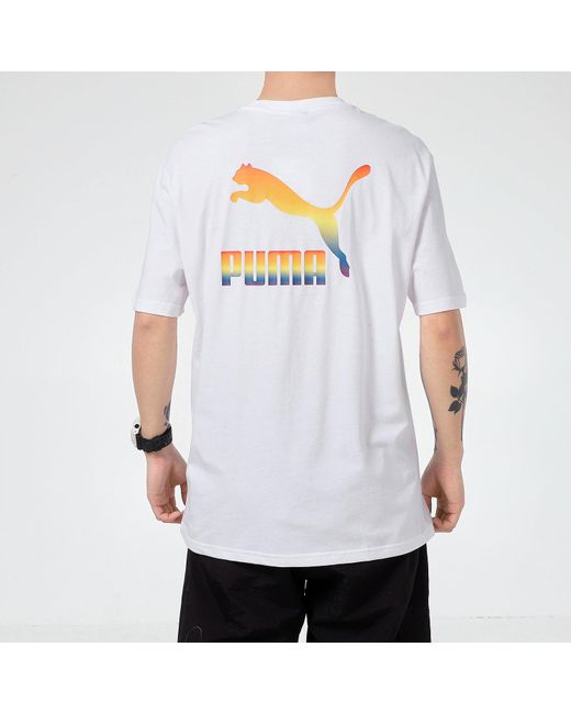 PUMA White Logo Tee for men
