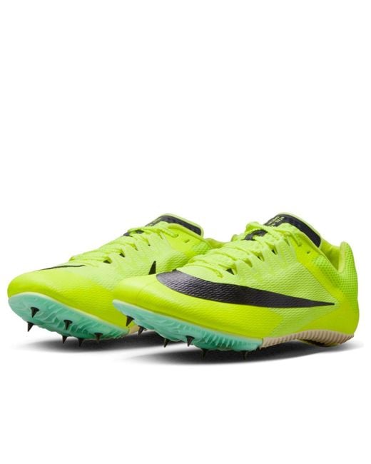 Nike Yellow Air Zoom Rival Sprint Spikes 'Volt Foam' for men