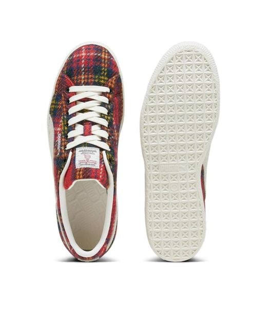 PUMA Red X Harris Tweed Suede Vintage 'Tartan' for men